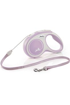 Vodítko FLEXI Comfort S lanko 5m/12kg růžová NEW