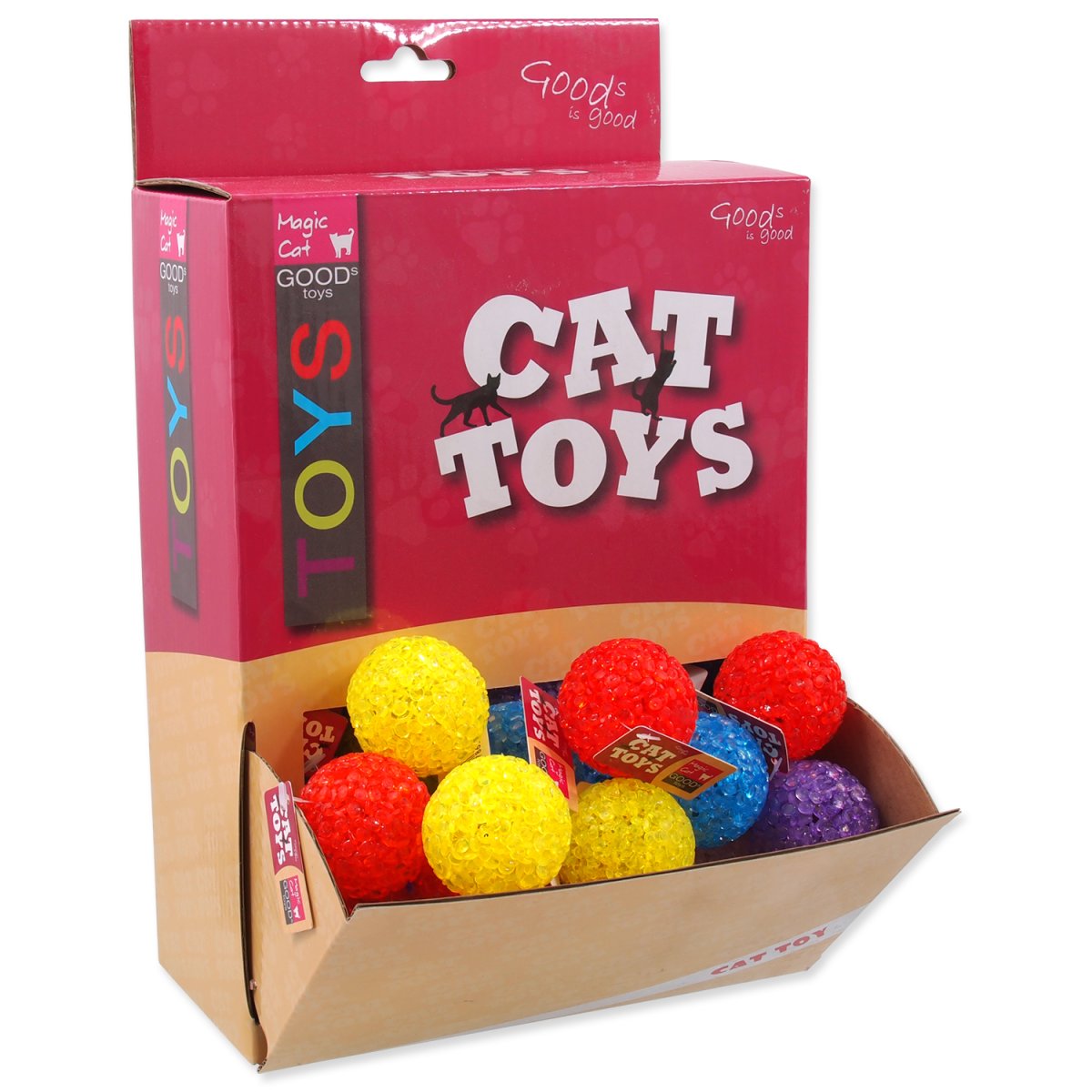 Hračky MAGIC CAT míček plastový 3,8 cm (50ks)