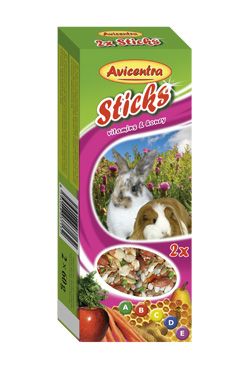 Tyčinky AVICENTRA medové pro velké hlodavce (2ks)