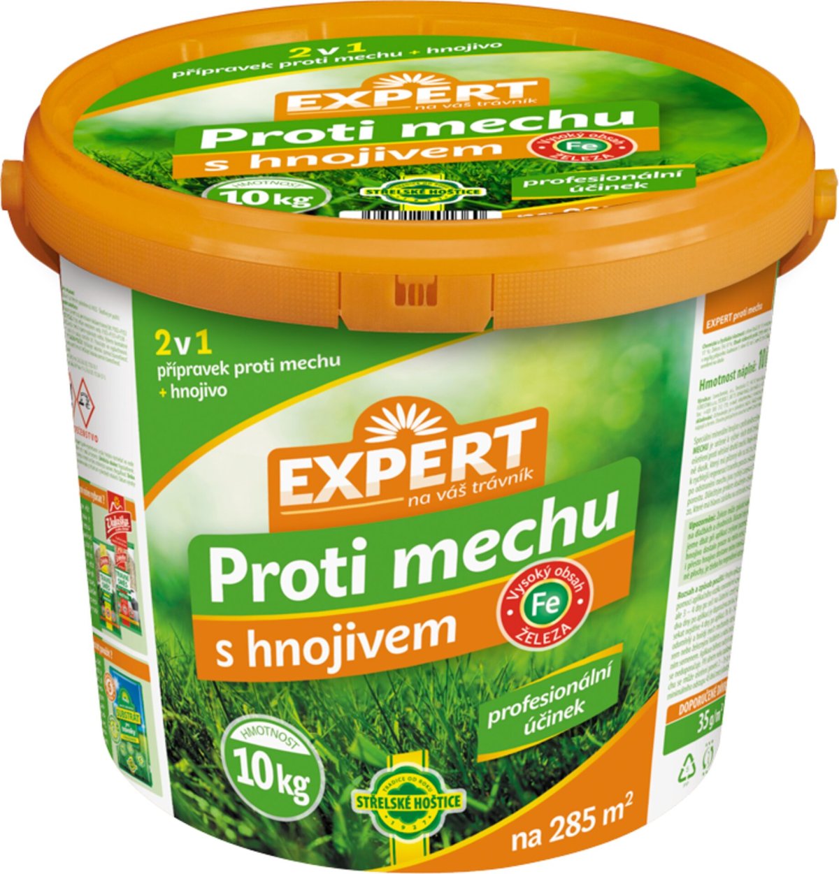 Hnojivo trávníkové - Expert proti mechu 10 kg kbelík