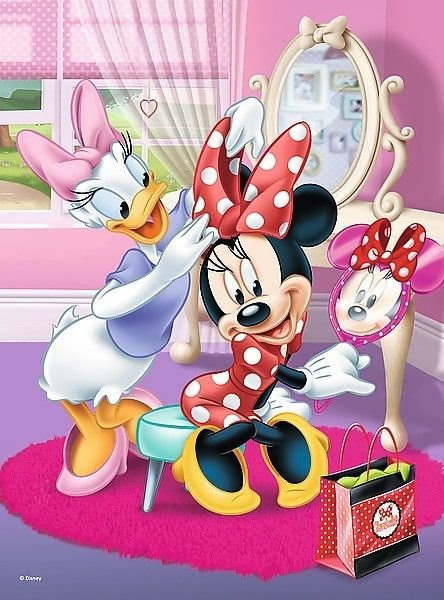 TREFL Puzzle Minnie Mouse: Před zrcadlem 20 dílků