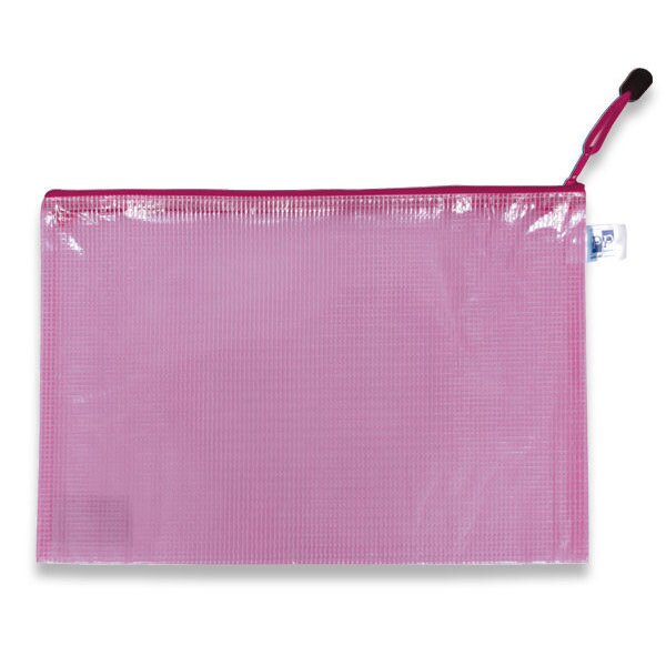 Síťovaná plastová obálka Karton P+P A4, 5 kusů, růžová