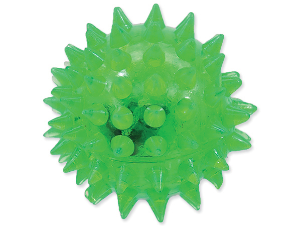 Hračka DOG FANTASY míček LED zelený 5 cm (1ks)