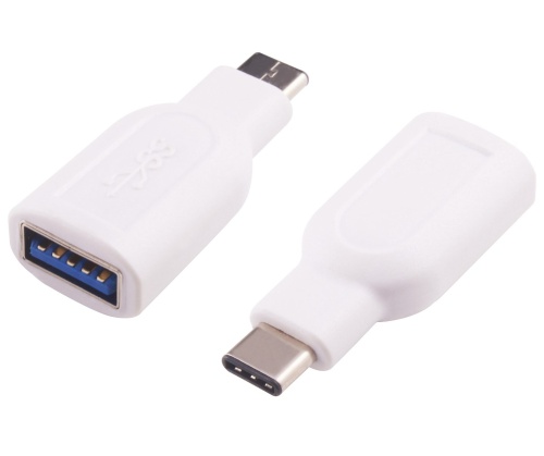 Redukce USB 3.1 konektor C/male - USB 3.0 konektor A/female bílý
