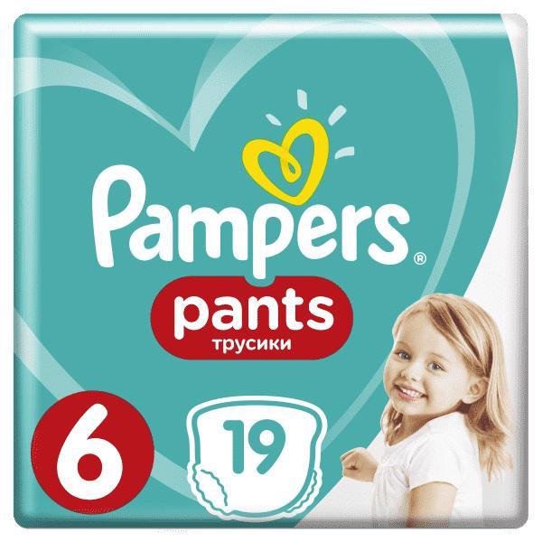 PAMPERS Pants Kalhotky plenkové jednorázové 6 (15 kg+) 19 ks