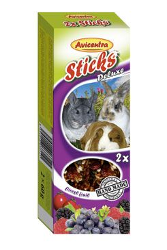 Tyčinky AVICENTRA s lesním ovocem pro velké hlodavce (2ks)