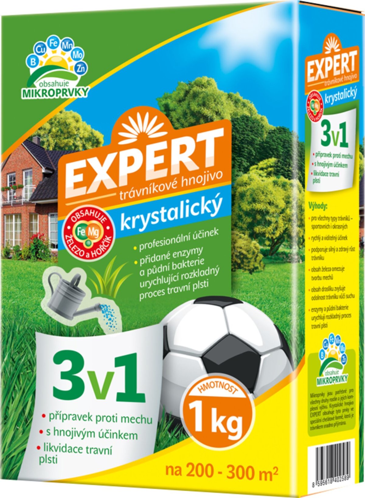Hnojivo trávníkové - Expert 3v1 krystalický 1kg