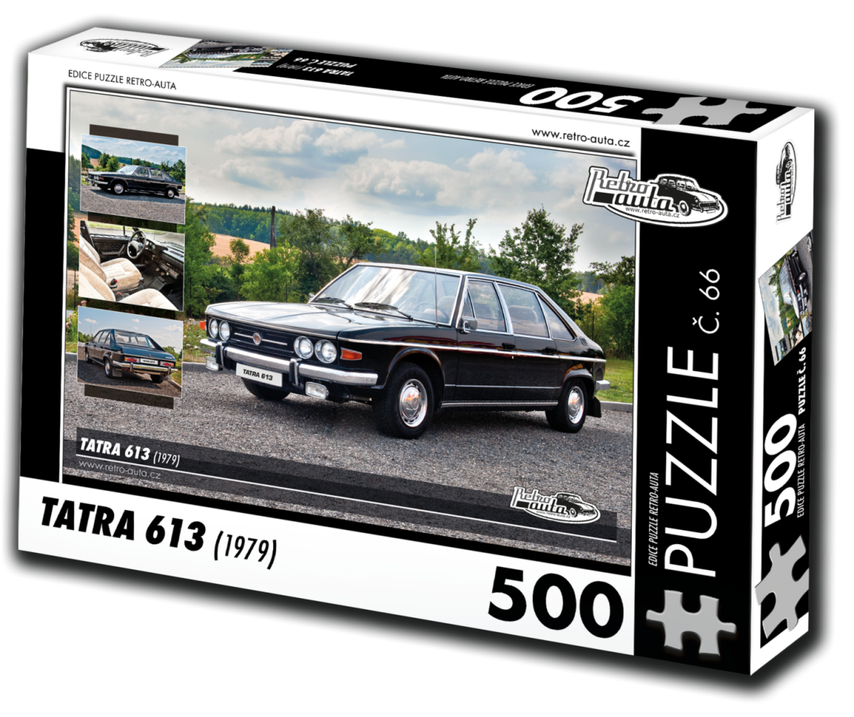 RETRO-AUTA Puzzle č. 66 Tatra 613 (1979) 500 dílků