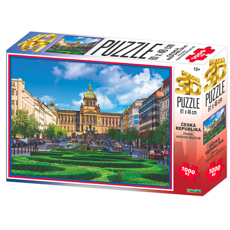 Puzzle 3D Praha Národní muzeum 1000 dílků