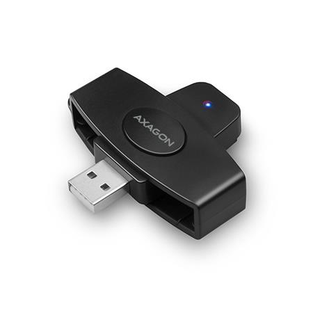AXAGON CRE-SM5, USB externí PocketReader čtečka kontaktních karet ID card (eObčanka