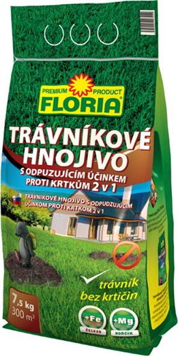 Hnojivo Agro Floria trávníkové s odpuzujícím účinkem proti krtkům 7.5 kg