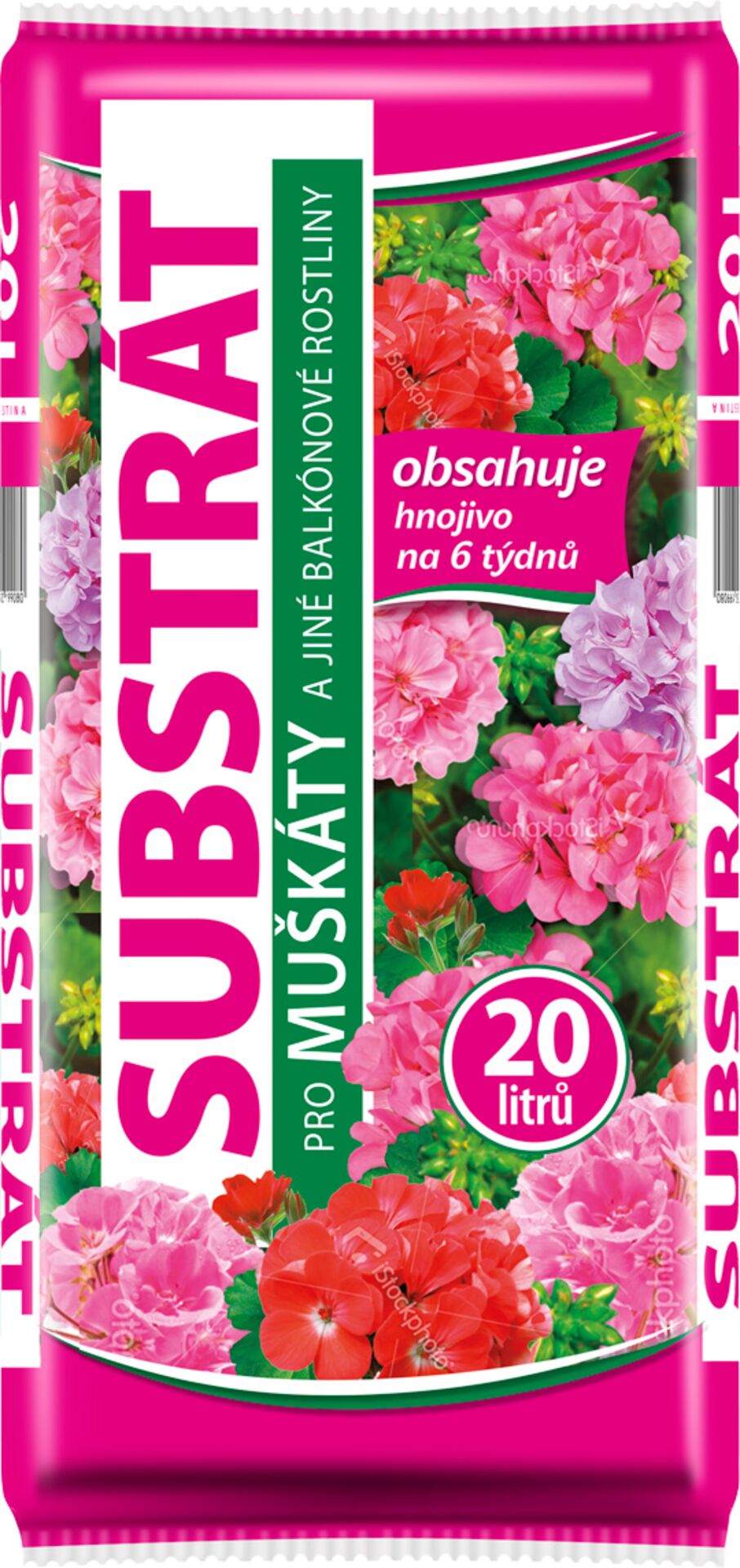 Substrát Forestina Standard - Muškáty a jiné balkónové rostliny 20 l