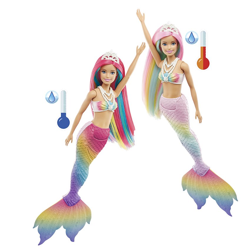 Panenka Mattel Barbie duhová Mořská panna