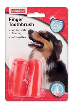 Zubní kartáčky BEAPHAR Dog-A-Dent na prst (2ks)