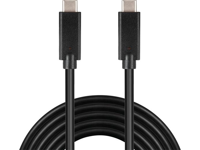Kabel USB-C M/M USB 3.2 generation 2x2, 3A, 20Gbit/s černý, 3m