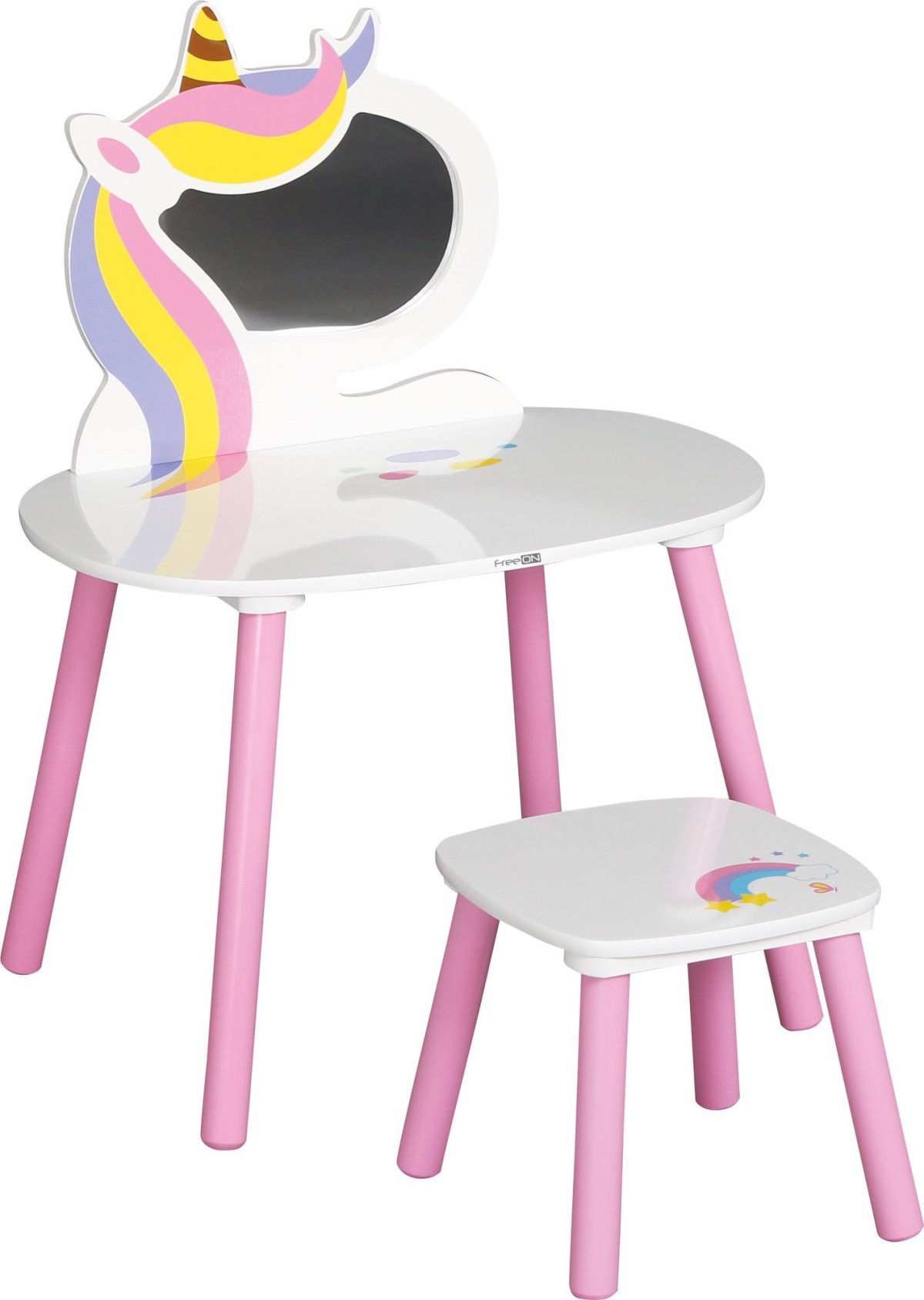 FreeOn Kosmetický stolek Jednorožec
