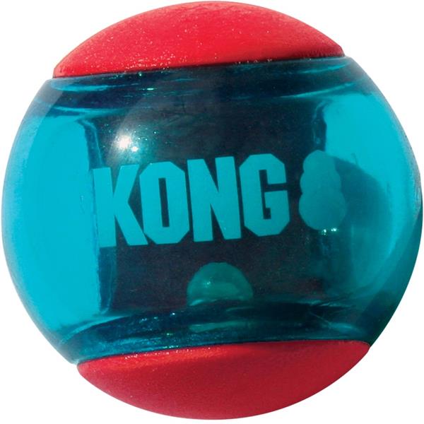 Hračka guma Squeezz Action míč 3ks KONG S