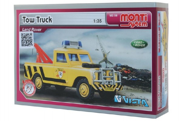 Stavebnice Monti System MS 56 Tow Truck Land Rover 1:35