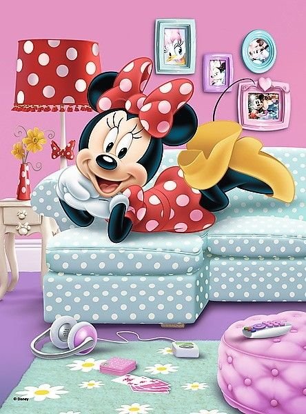 TREFL Puzzle Minnie Mouse: Na gauči 20 dílků