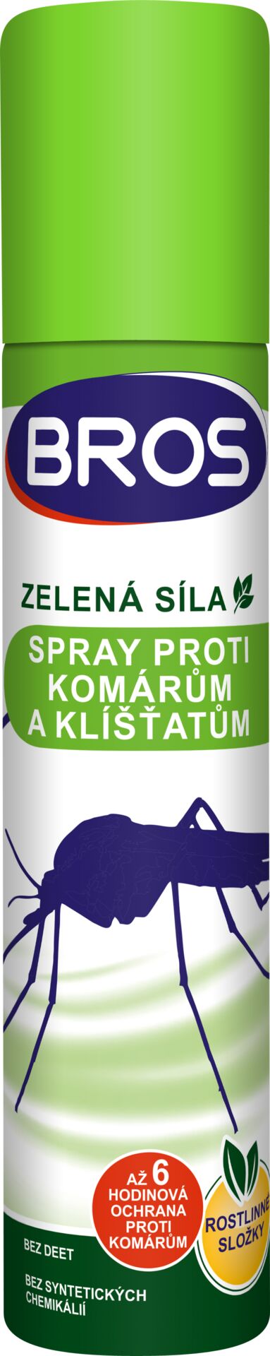 Insekticid BROS ZELENÁ SÍLA proti komárům a klíšťatům 90ml