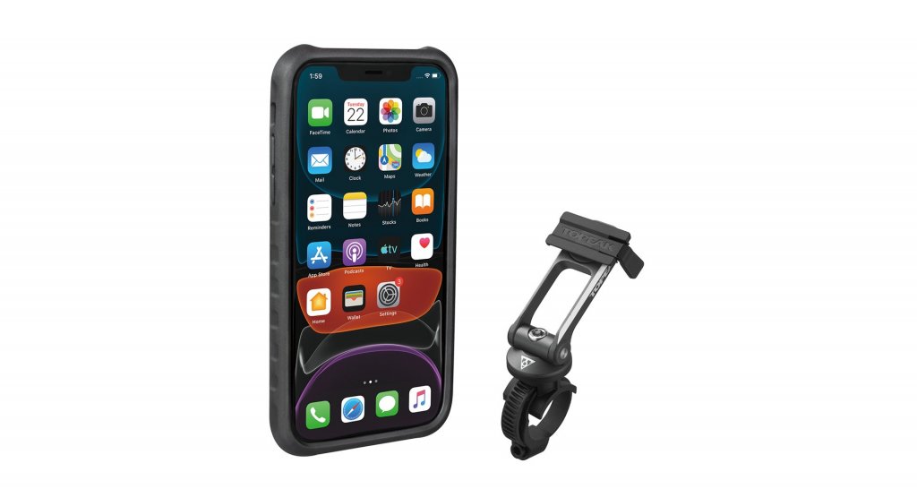 Obal na mobil TOPEAK Ridecase pro iPhone11 černo/šedý