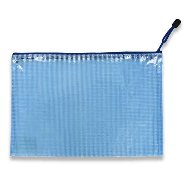 Síťovaná plastová obálka Karton P+P A4, 5 kusů, modrá