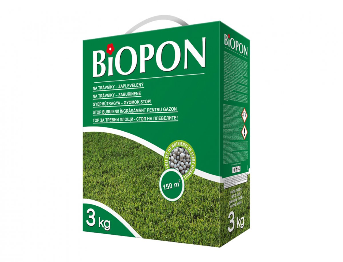 Hnojivo BOPON na trávník proti plevelům 3kg