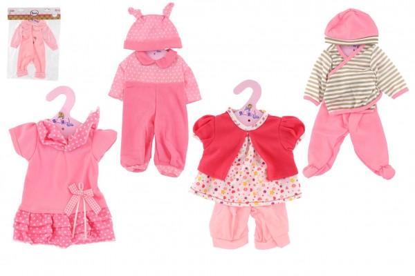 Oblečky/Šaty pro panenky/miminka velikosti cca 30cm 6 druhů 25x40cm