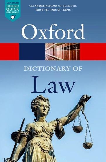 Oxford Dictionary of Law, 10th Edition