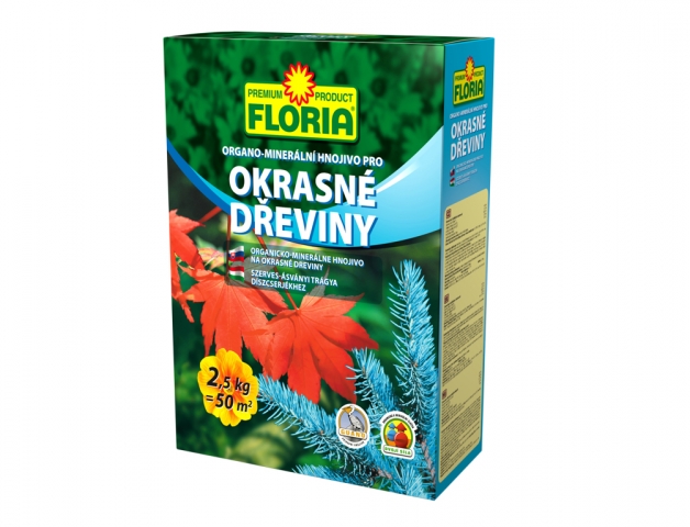 Hnojivo FLORIA organo-minerální na okrasné dřeviny 2,5 kg