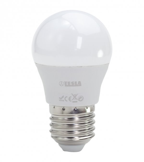 TESLA LED žárovka mini BULB/ E27/ 5W/ 230V/ 450lm/ 3000K/ teplá bílá