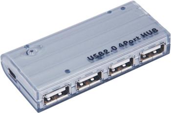 PremiumCord USB 2.0 HUB 4-portový s napájecím adaptérem 5V 2A