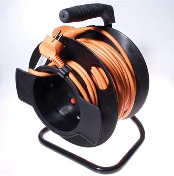 PremiumCord Prodlužovací kabel 230V 50m buben, průřez vodiče 3x1,5mm2, 1x zásuvka