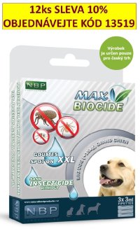 Max Biocide Spot-on Dog XXL repelentní kapsle, pes 3 x 3 ml !CZ! - VÝPRODEJ