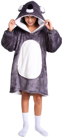Cozy Noxxiez CH324 Koala - hřejivá televizní mikinová deka s kapucí pro děti 7 - 12 let - VÝPRODEJ