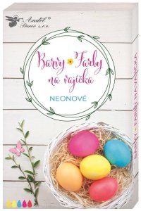 Barvy na vajíčka gelové neonové, 5ks v balení - VÝPRODEJ