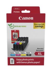 Canon cartridge CLI-551 XL C/M/Y/BK PHOTO VALUE / 4x11ml - VÝPRODEJ