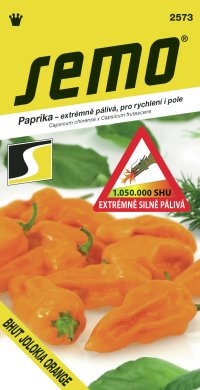 Semo Paprika zeleninová pálivá - Bhut Jolokia Orange 15s  /SHU 1 050 000/ - VÝPRODEJ