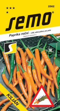 Semo Paprika zeleninová pálivá chili - Kilián oranžová 0,4g  /SHU 50 000/ - VÝPRODEJ