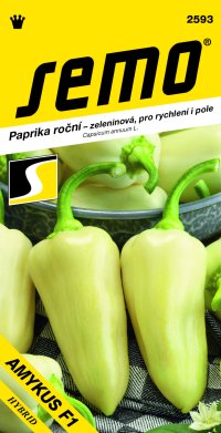 Semo Paprika zeleninová sladká F1 - Amykus F1 15s - VÝPRODEJ