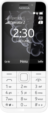 Nokia 230 Dual SIM White Silver - VÝPRODEJ