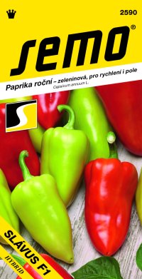 Semo Paprika zeleninová sladká F1 - Slávus F1 15s - VÝPRODEJ