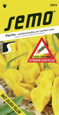 Semo Paprika zeleninová pálivá - Bhut Jolokia Yellow 15s  /SHU 1 050 000/ - VÝPRODEJ
