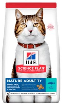Hill's Science Plan Feline Mature Adult 7+ Tuna 10 kg - VÝPRODEJ