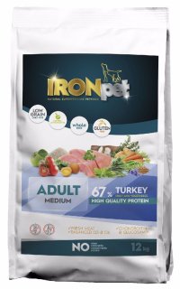 IRONpet Dog Adult Medium Turkey (Krocan) 12 kg - VÝPRODEJ