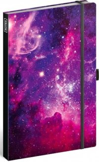 Notes Galaxie, linkovaný, 13 × 21 cm - VÝPRODEJ