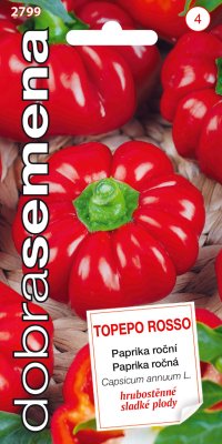 Dobrá semena Paprika zeleninová - Topepo Rosso 0,4g - VÝPRODEJ