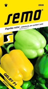 Semo Paprika zeleninová sladká F1 - Gelby F1 na pole i k rychlení 15s - VÝPRODEJ