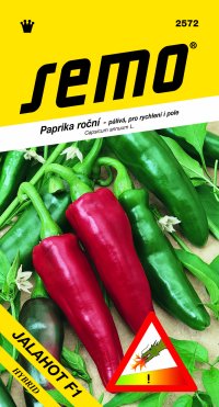 Semo Paprika zeleninová pálivá F1 - Jalahot F1 na pole i k rychlení 15s  /SHU 10 000/ - VÝPRODEJ