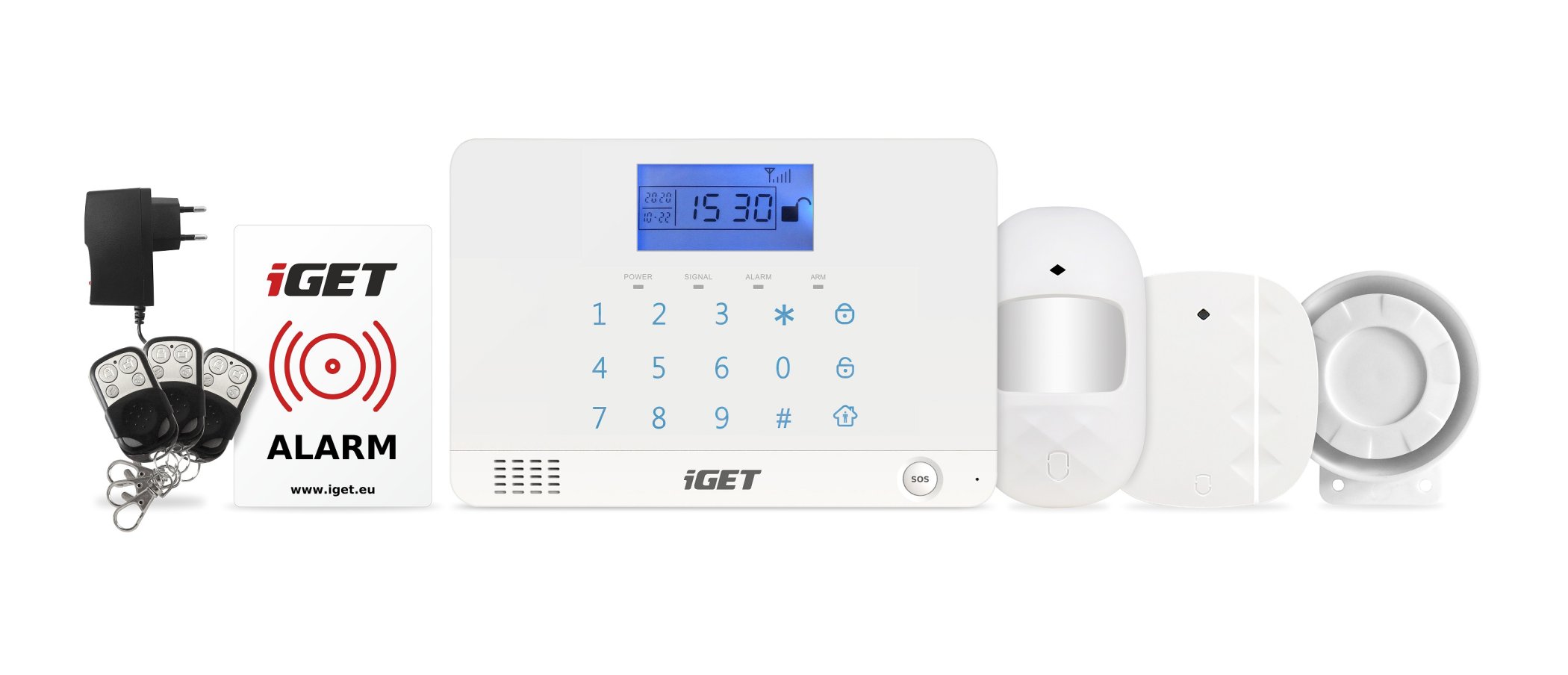 IGET SECURITY M3B - Víceúčelový Bezdrátový GSM Alarm, Detektor Na Dveře ...